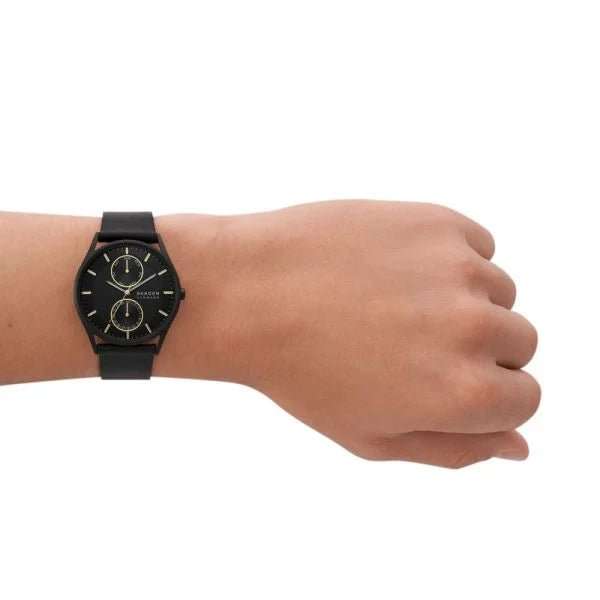 Skagen Holst Multifunction Black Stainless Steel Men's Watch | SKW6911