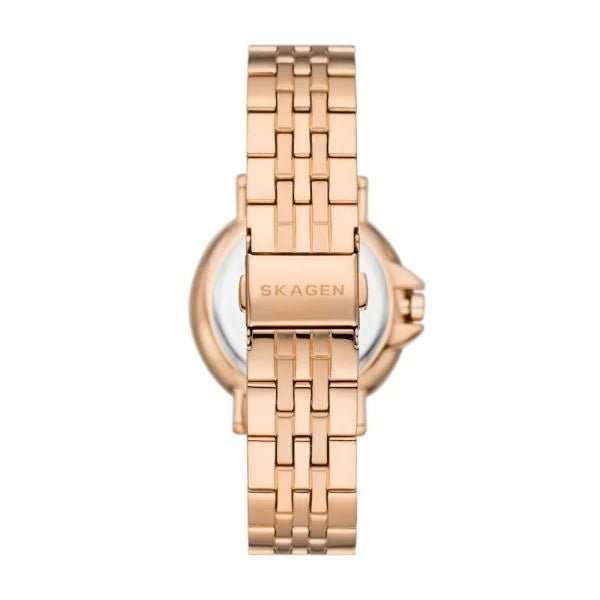 Skagen Signatur Lille Sport Three-Hand Rose Gold Stainless Steel Woman's Watch | SKW3136