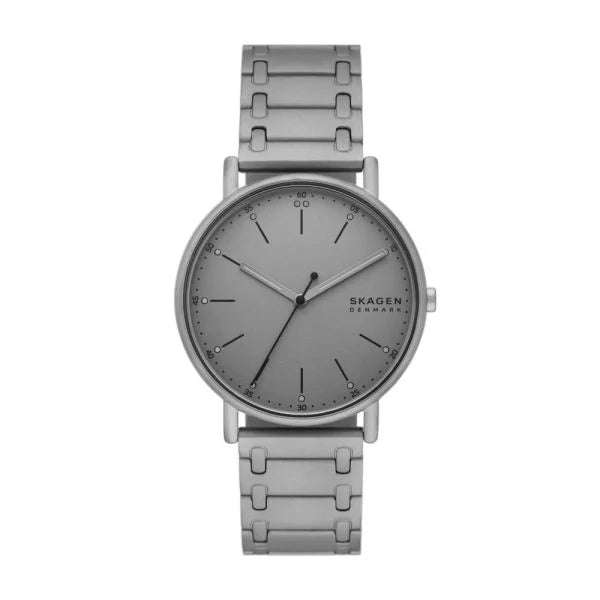 Skagen Signatur Three-Hand Charcoal Stainless Steel Bracelet Men's Watch | SKW6913