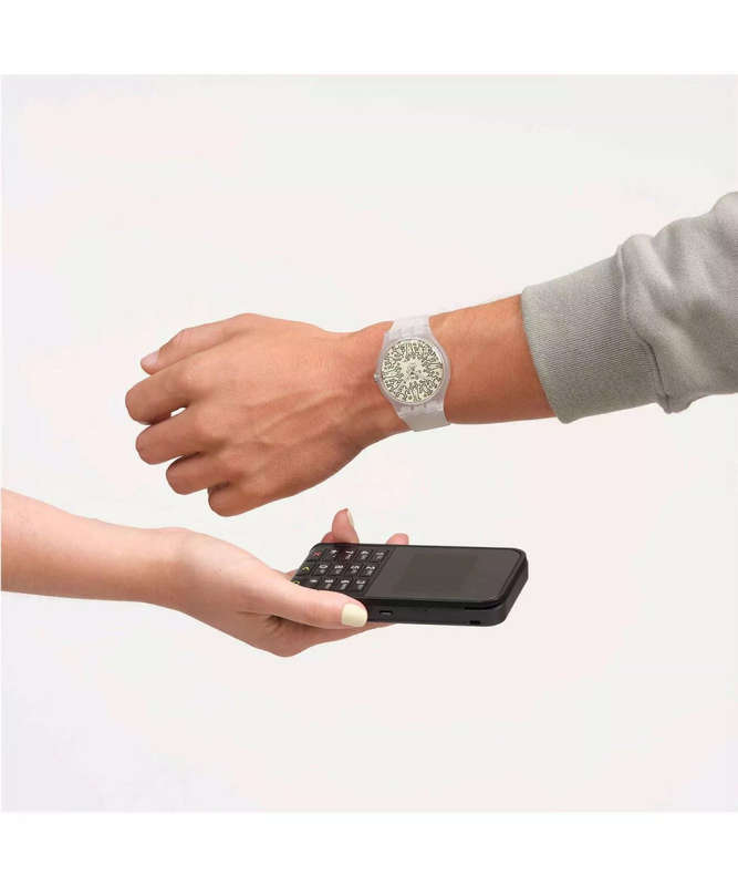 Swatch FROM THE ARCHIVE PAY! Transparent Unisex Watch | SO29Z146-5300
