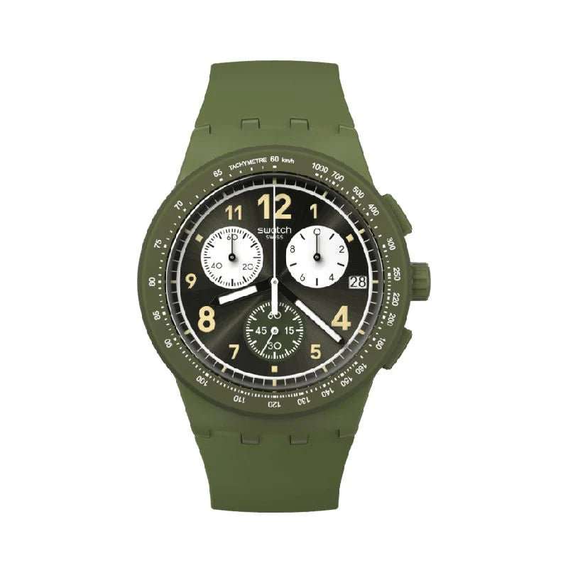 Swatch NOTHING BASIC ABOUT GREEN Men's Watch | SUSG406