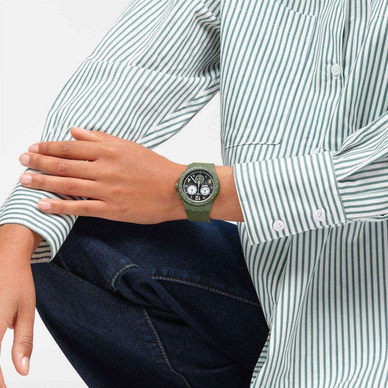 Swatch NOTHING BASIC ABOUT GREEN Men's Watch | SUSG406