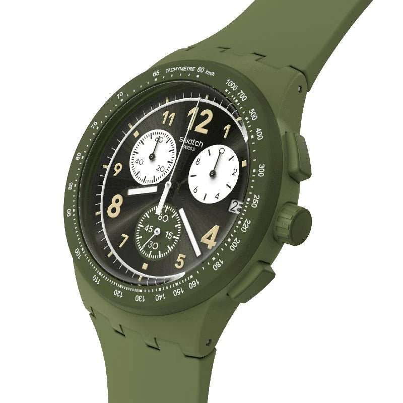 Swatch NOTHING BASIC ABOUT GREEN Men's Watch | SUSG406