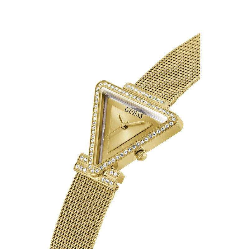 Guess Gold Tone Triangle Women's Watch | GW0508L2