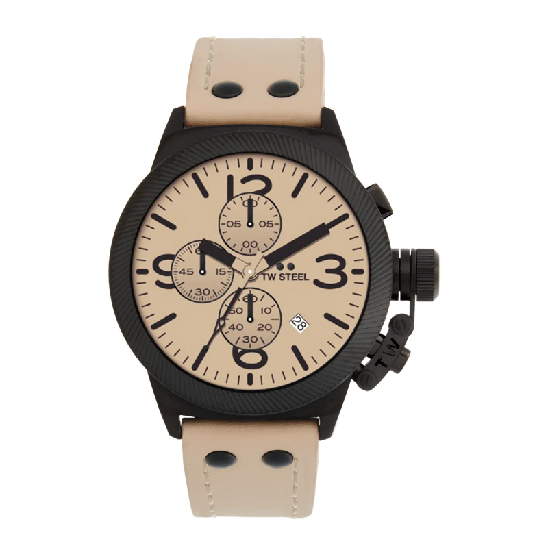 TW Steel Beige Black Chrono Men's Watch | CS117