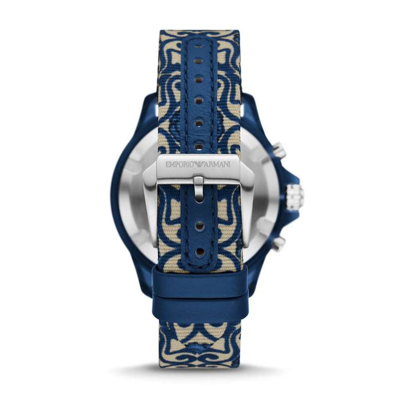 Armani Chronograph Multicolor Watch with Polyurethane and rPET Strap Men's Watch  | AR80067SET