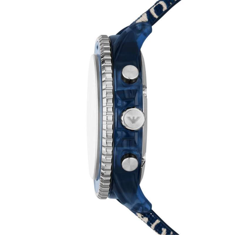 Armani Chronograph Multicolor Watch with Polyurethane and rPET Strap Men's Watch  | AR80067SET
