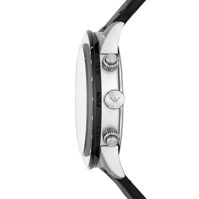 Armani Men's Mario Multi Round Leather Watch | AR11243