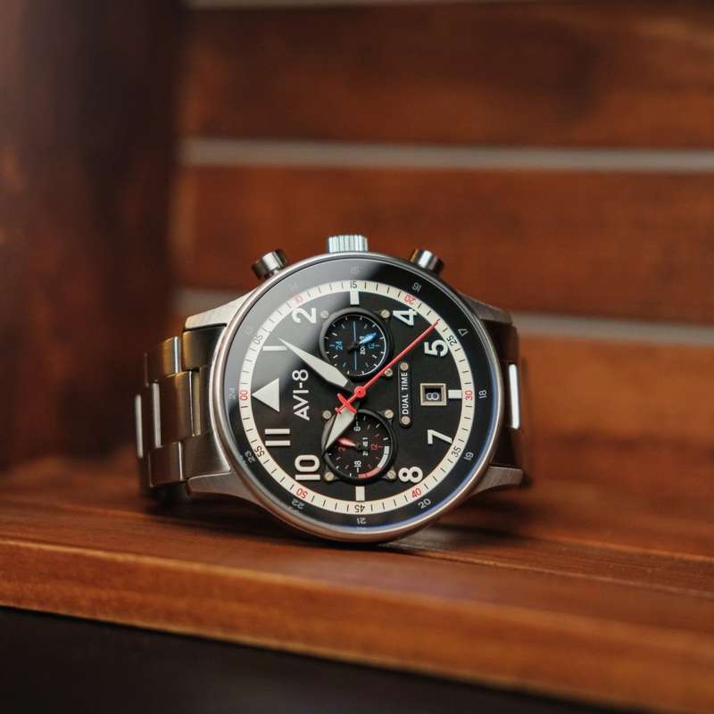 AVI-8 Hawker Hurricane Rangoon Carey Dual Time Men's Watch | AV-4088-11