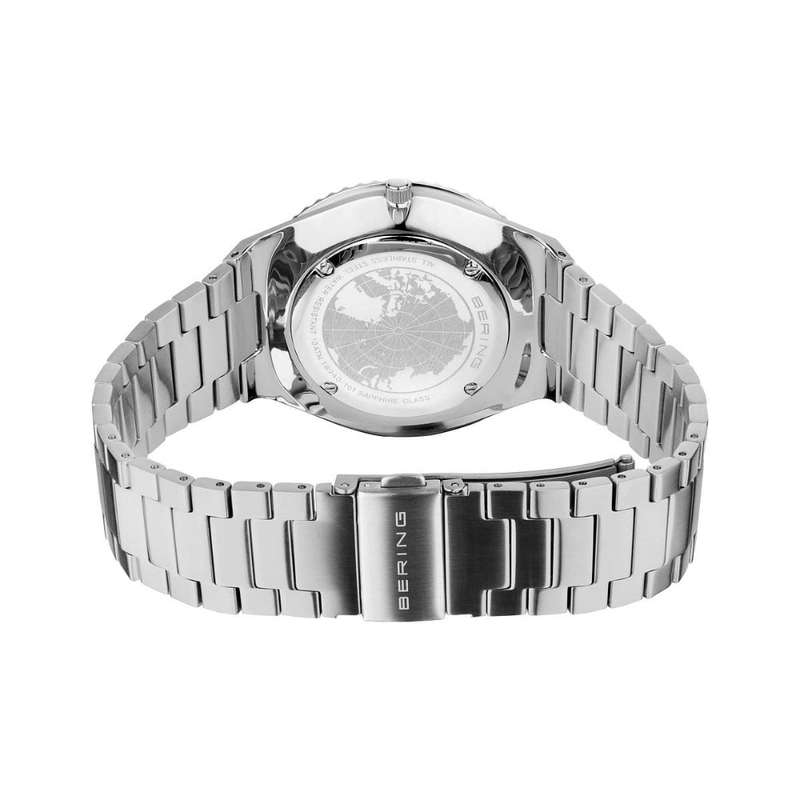 Bering Classic Blue Dial Silver Stainless Steel Strap Men Watch 18940-707