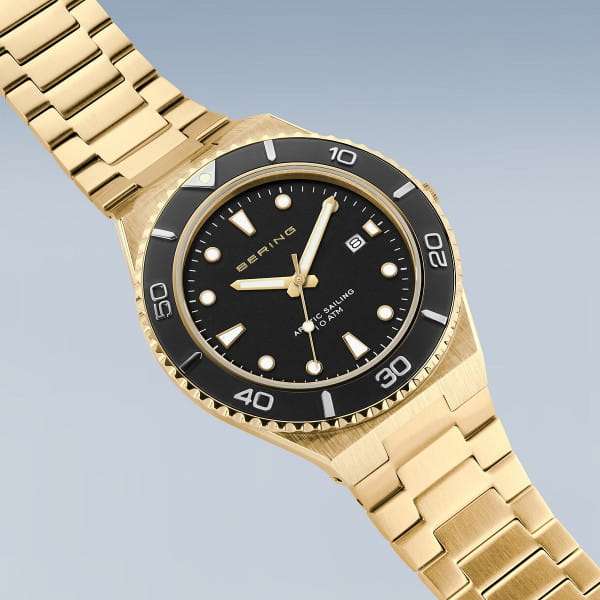Bering Classic Polished/brushed Gold Men's Watch | 18940-732