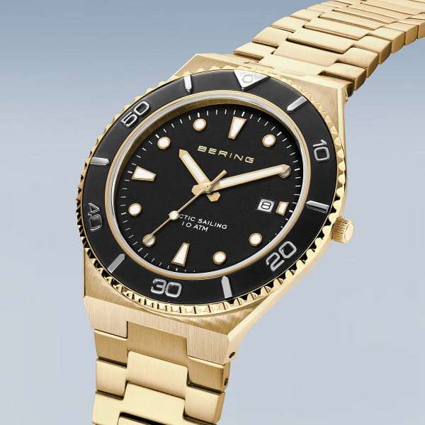 Bering Classic Polished/brushed Gold Men's Watch | 18940-732