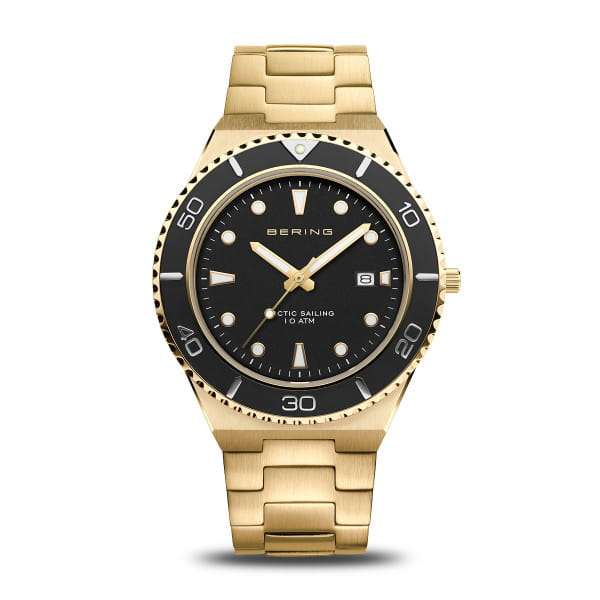 Bering Classic Polished/brushed Gold Men's Watch | 18940-732