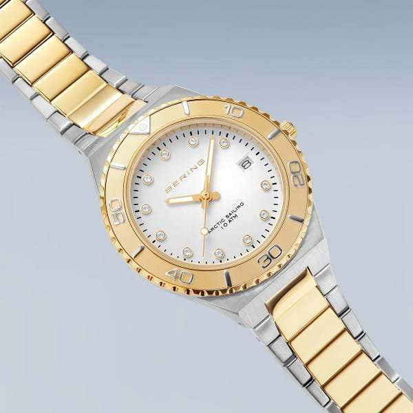 Bering Classic Polished/brushed Silver/Gold Women's Watch | 18936-710