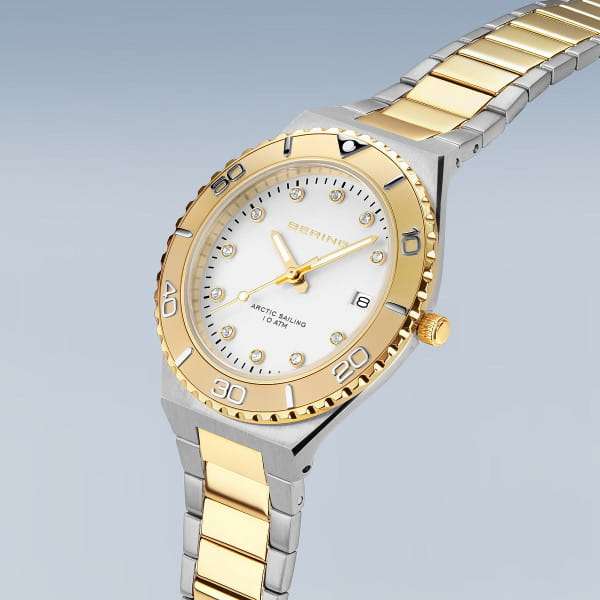 Bering Classic Polished/brushed Silver/Gold Women's Watch | 18936-710