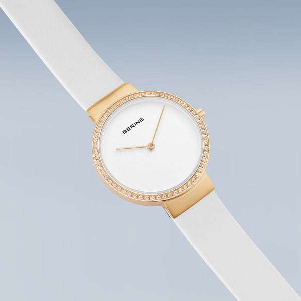 Bering Classic White and Gold Classic Quartz Women's Watch | 14531-630