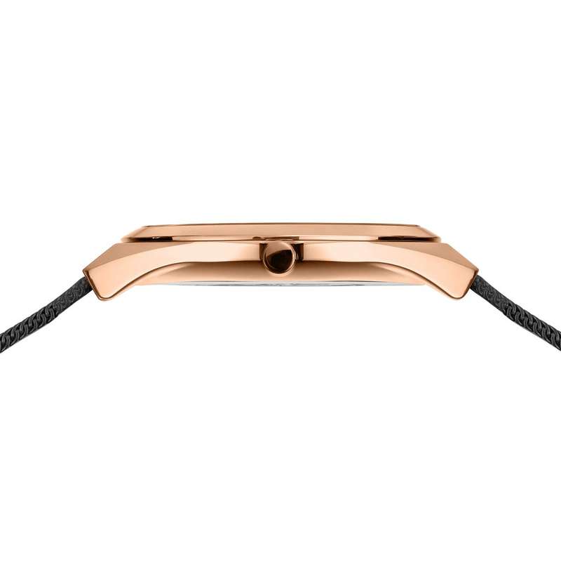BERING Ultra Slim Polished/Brushed Rose Gold Women's Watch | 18729-166