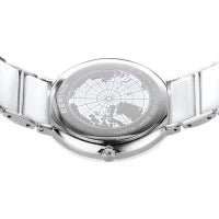 Bering White Ceramic and Silver Women's Watch  | 11435-754