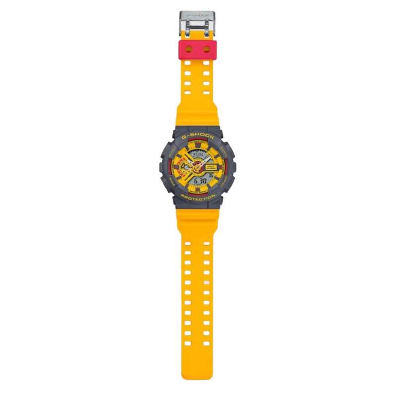 Casio G-Shock Digital-Analogue Yellow Resin Strap Unisex Watch GA-110Y-9ADR
