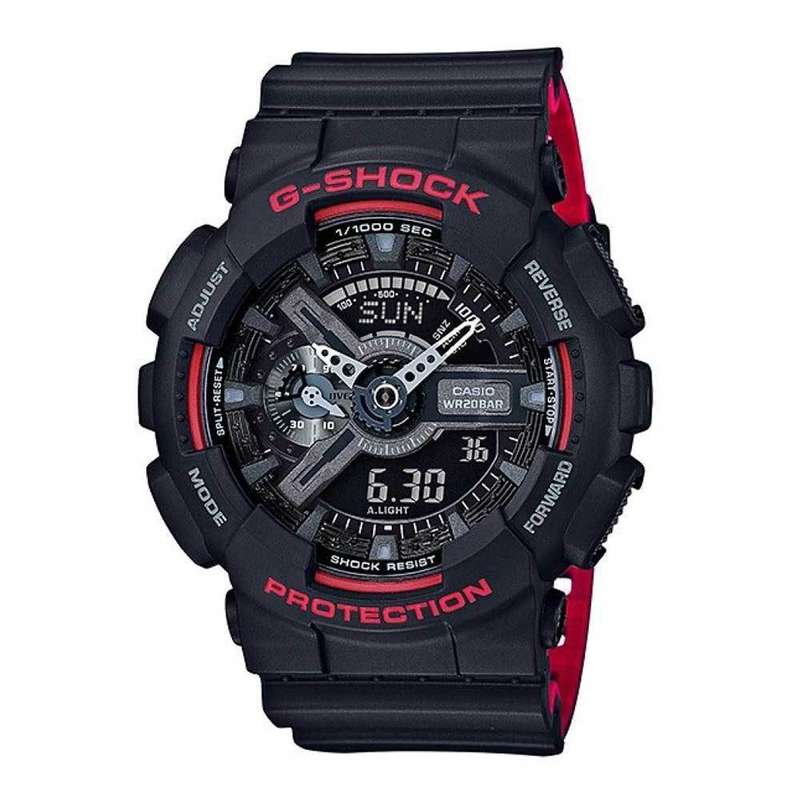 CASIO G-Shock Digital Quartz Black Resin GA-110HR-1ADR Mens Watch