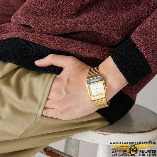 Casio Gold Retro Unisex Watch | AQ-800EG-9ADF