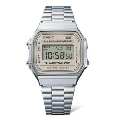 Casio Retro Stainless Steel Unisex Watch | A168WA-8AYDF