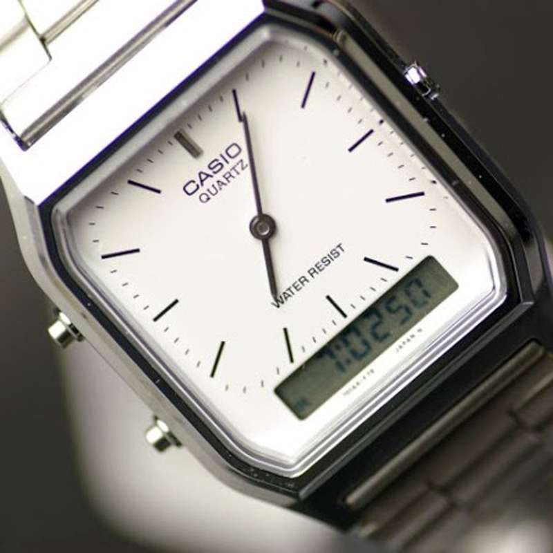 CASIO Vintage Analogue Digital Men's Watch - AQ230GA-9D - Gold