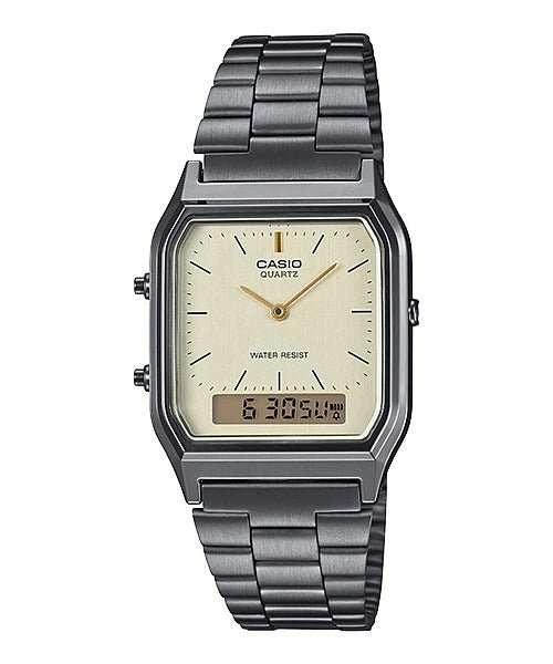 CASIO Vintage Analogue Digital Men's Watch - AQ230GA-9D - Gold