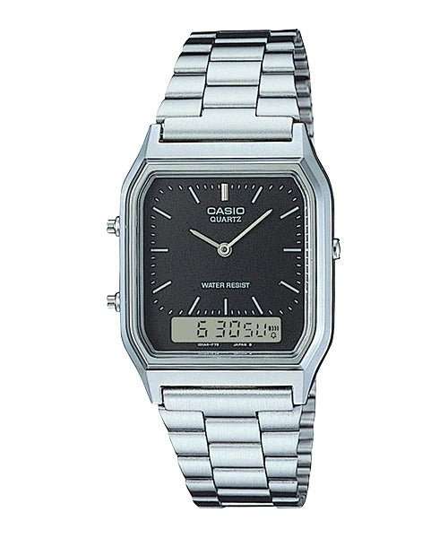 CASIO Vintage Analogue Digital Men's Watch - AQ230GA-9D - Gold