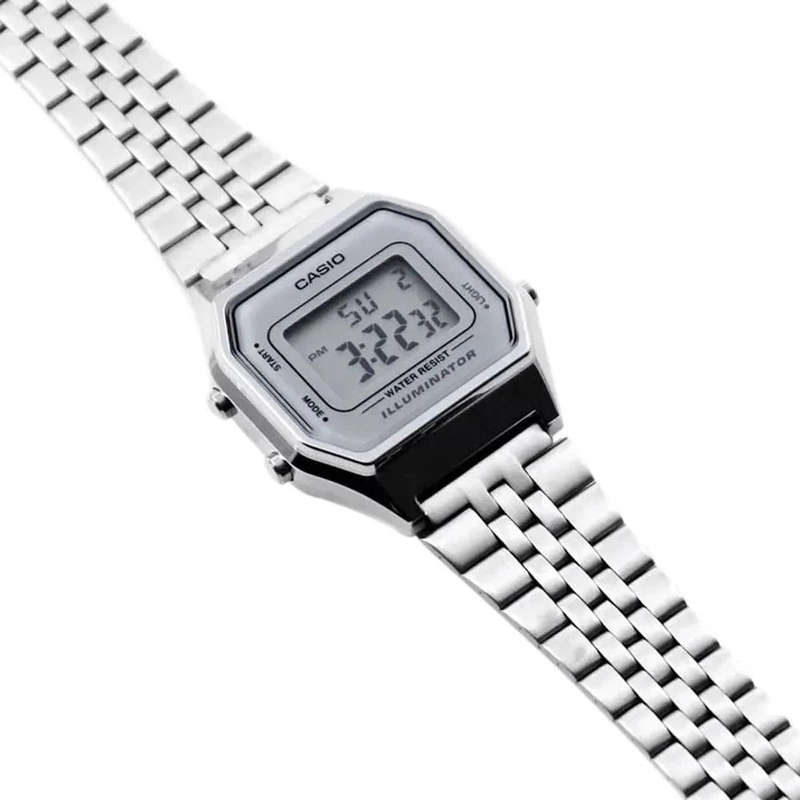 Casio Vintage Digital Silver Women's Watch | LA680WA-7DF