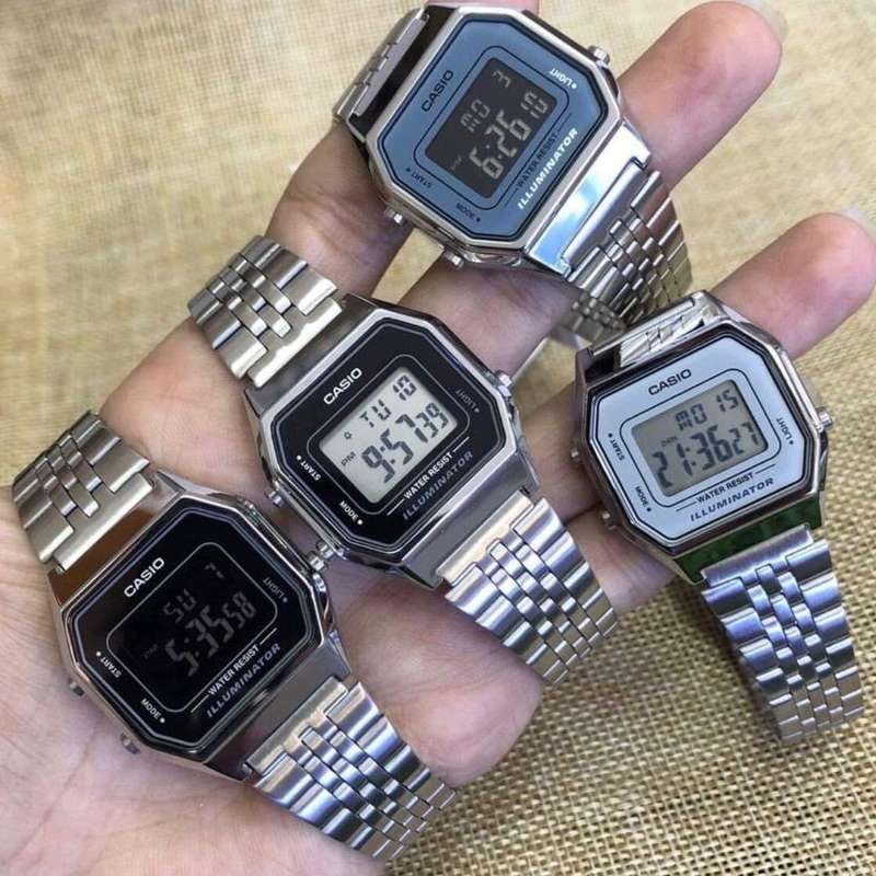 Casio Vintage Digital Silver Women's Watch | LA680WA-7DF