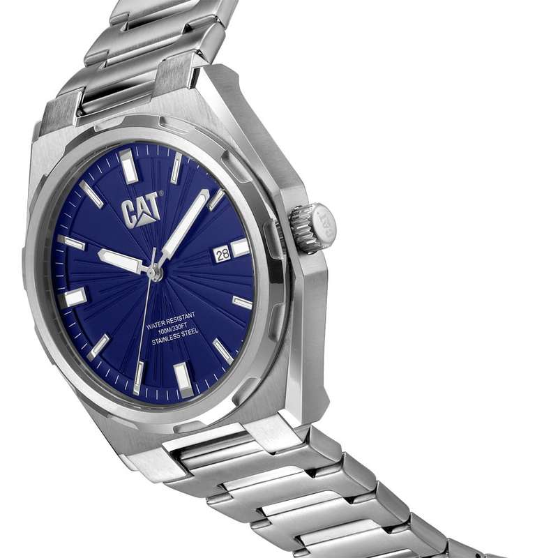 CAT Stainless Steel Blue Dial Men's Watch | AL.141.11.621