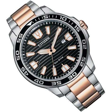 Citizen Eco-Drive Black Dial Stainless Steel Men's Watch | AW1524-84E