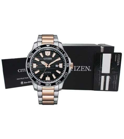 Citizen Eco-Drive Black Dial Stainless Steel Men's Watch | AW1524-84E