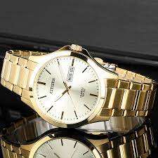 Citizen Gold Quartz Stainless Steel Men's Dress Watch | BF2003-84P