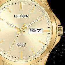 Citizen Gold Quartz Stainless Steel Men's Dress Watch | BF2003-84P