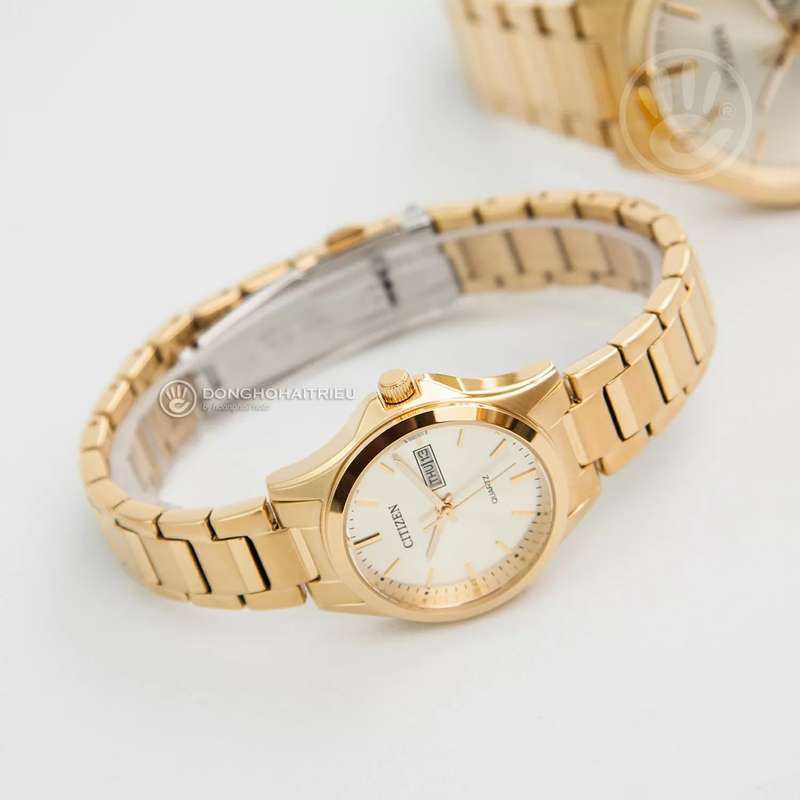 Citizen Quartz Gold Stainless Steel Women's Watch | EQ0593-85P