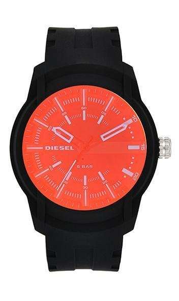 Diesel Armbar Silicone Black Dial Men's Watch | DZ1819