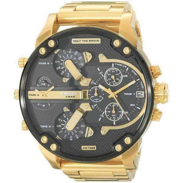 Diesel Black / Gold Mr. Daddy 2.0 Men's Chronograph Men's Watch | DZ7333
