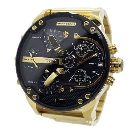 Diesel Black / Gold Mr. Daddy 2.0 Men's Chronograph Men's Watch | DZ7333