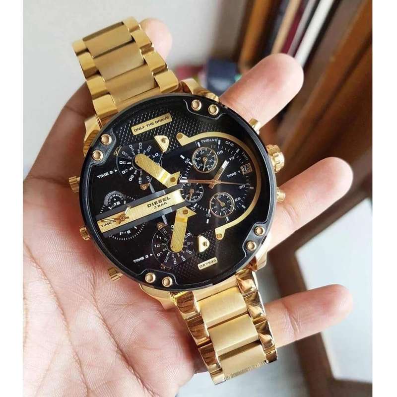 Diesel Black / Gold Mr. Daddy 2.0 Men's Chronograph Men's Watch | DZ7333