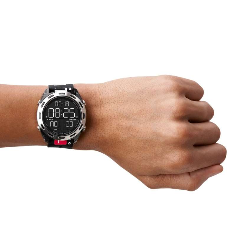 Diesel Crusher Digital Black Fabric Men's Watch - DZ1984