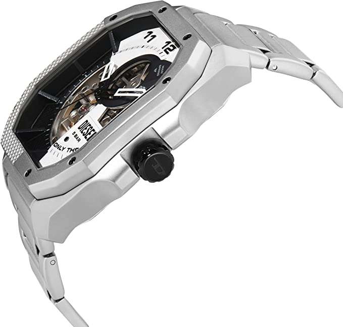 DIESEL Flayed Automatic Men's Watch | DZ7470 | Stainless Steel Three-Hand Timepiece