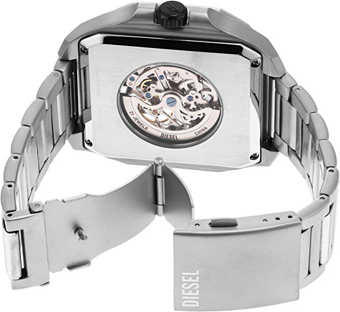 DIESEL Flayed Automatic Men's Watch | DZ7470 | Stainless Steel Three-Hand Timepiece