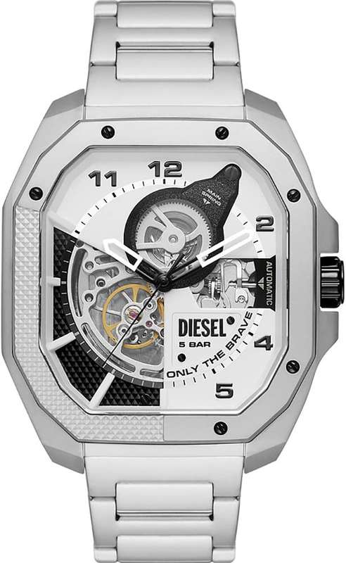 DIESEL Flayed Automatic Men's Watch | DZ7470 | Stainless Steel Three-Hand Timepiece