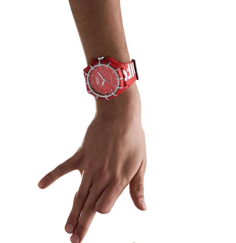 Diesel Framed Three-Hand Solar-Powered Red rPET Men's Watch | DZ4621