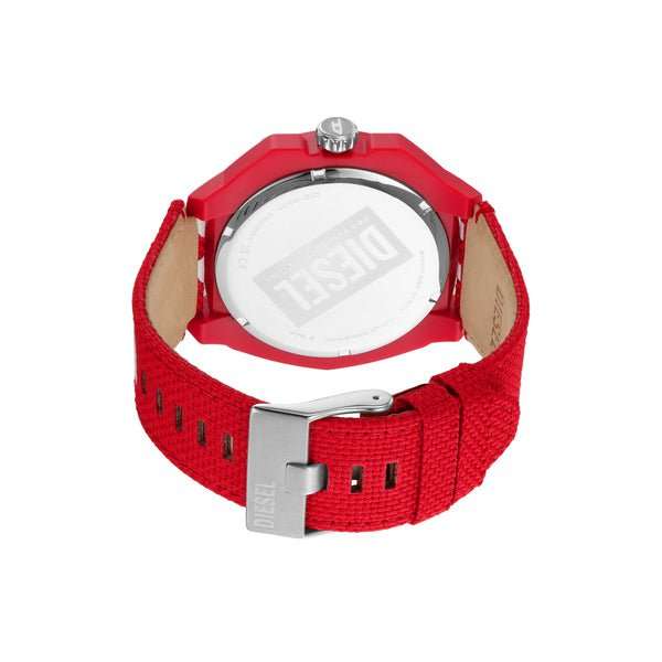 Diesel Framed Three-Hand Solar-Powered Red rPET Men's Watch | DZ4621