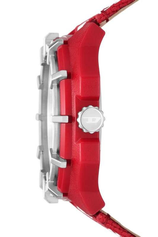 Diesel Framed Three-Hand Solar-Powered Red rPET Men's Watch | DZ4621