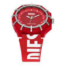Diesel Framed Three-Hand Solar-Powered Red rPET Men's Watch | DZ4621