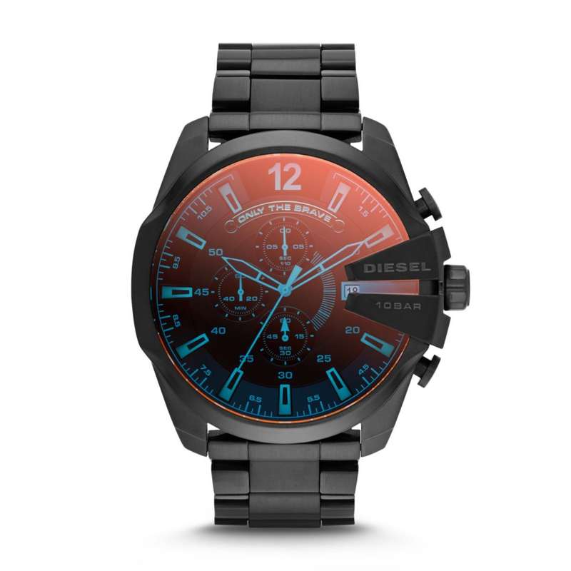 Diesel Mega Chief Black Round Stainless Steel Men's Watch | DZ4318